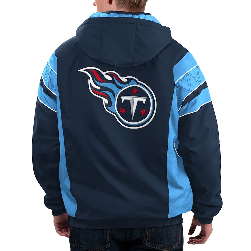 Home Team Tennessee Titans Half-Zip Hoodie Jacket - Image 2