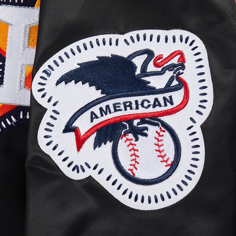 Houston Astros Diy Pick Stitch Classic Rib Satin Jacket - Image 7