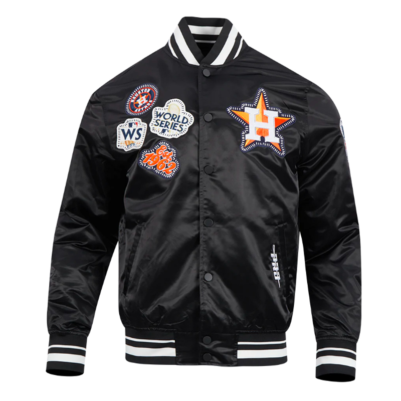 Houston Astros Diy Pick Stitch Classic Rib Satin Jacket