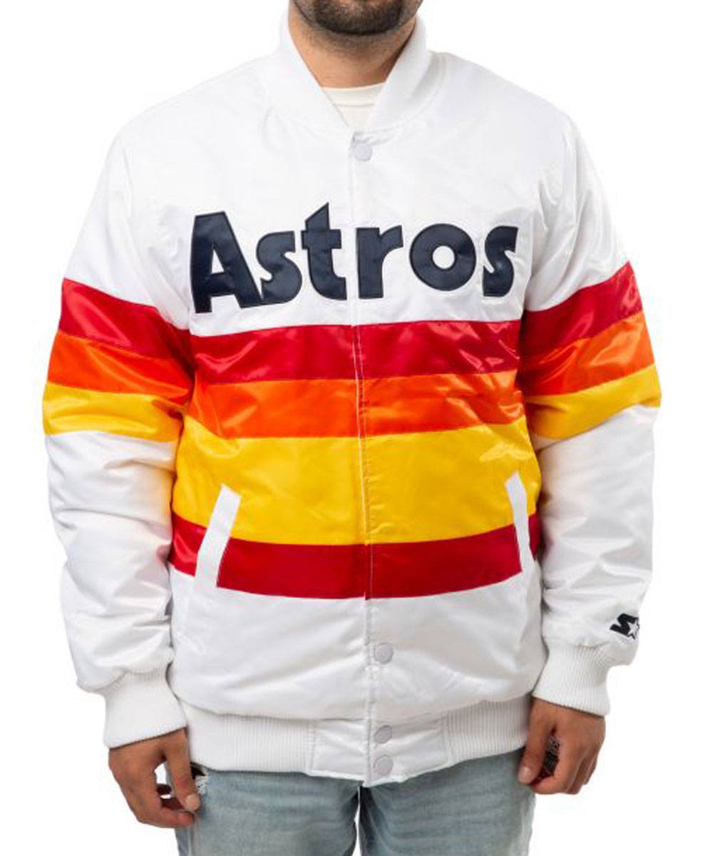 Astros Houston Bomber Starter Satin Jacket
