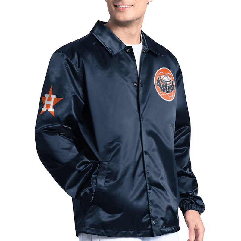 Houston Astros Point Man Coaches Navy Jacket