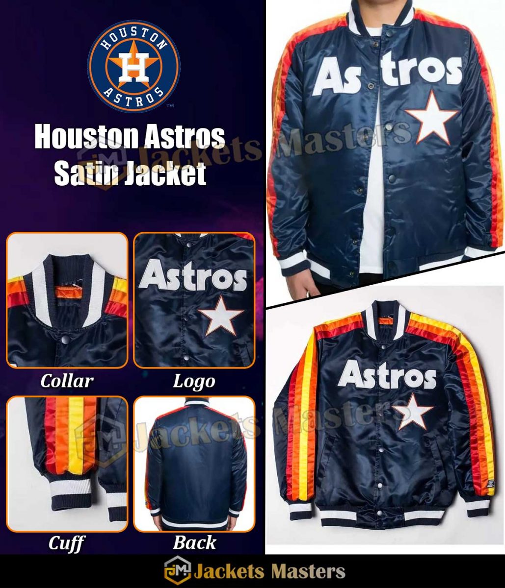 Houston Astros Bomber Blue Jacket - Image 5