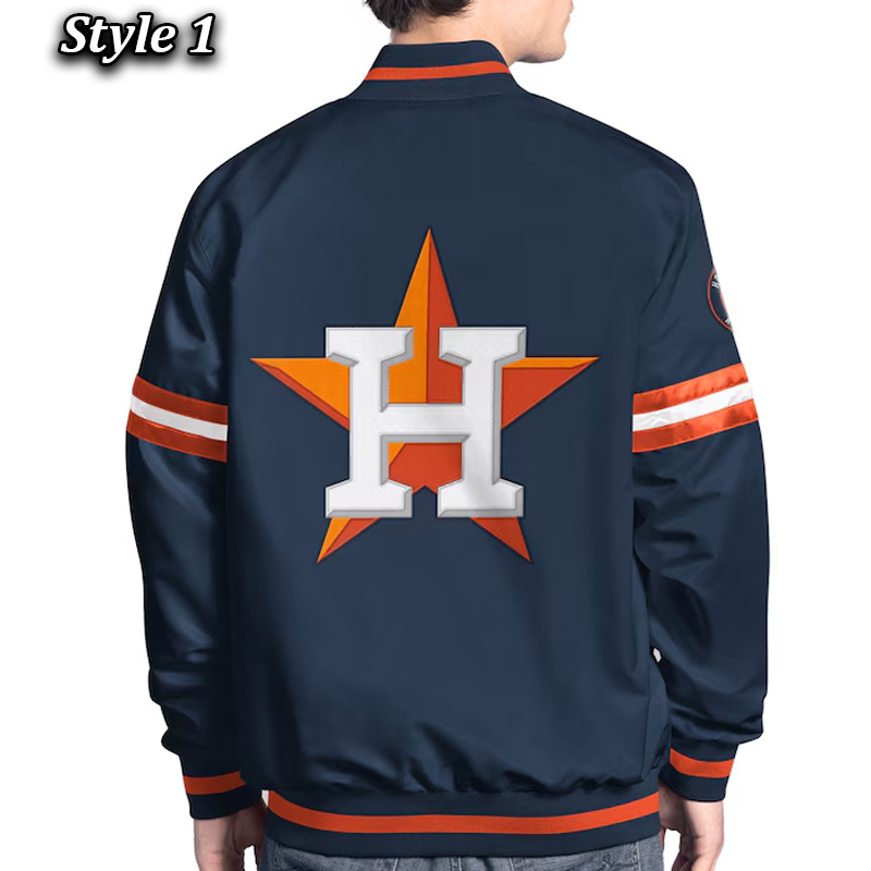 Houston Astros Scout Varsity Satin Jacket - Image 3
