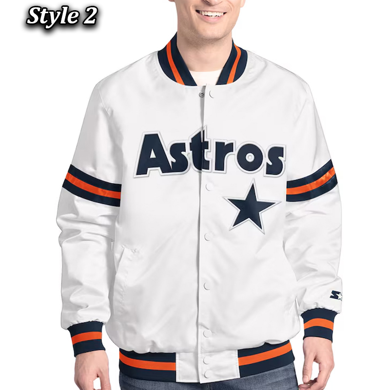 Houston Astros Scout Varsity Satin Jacket - Image 2