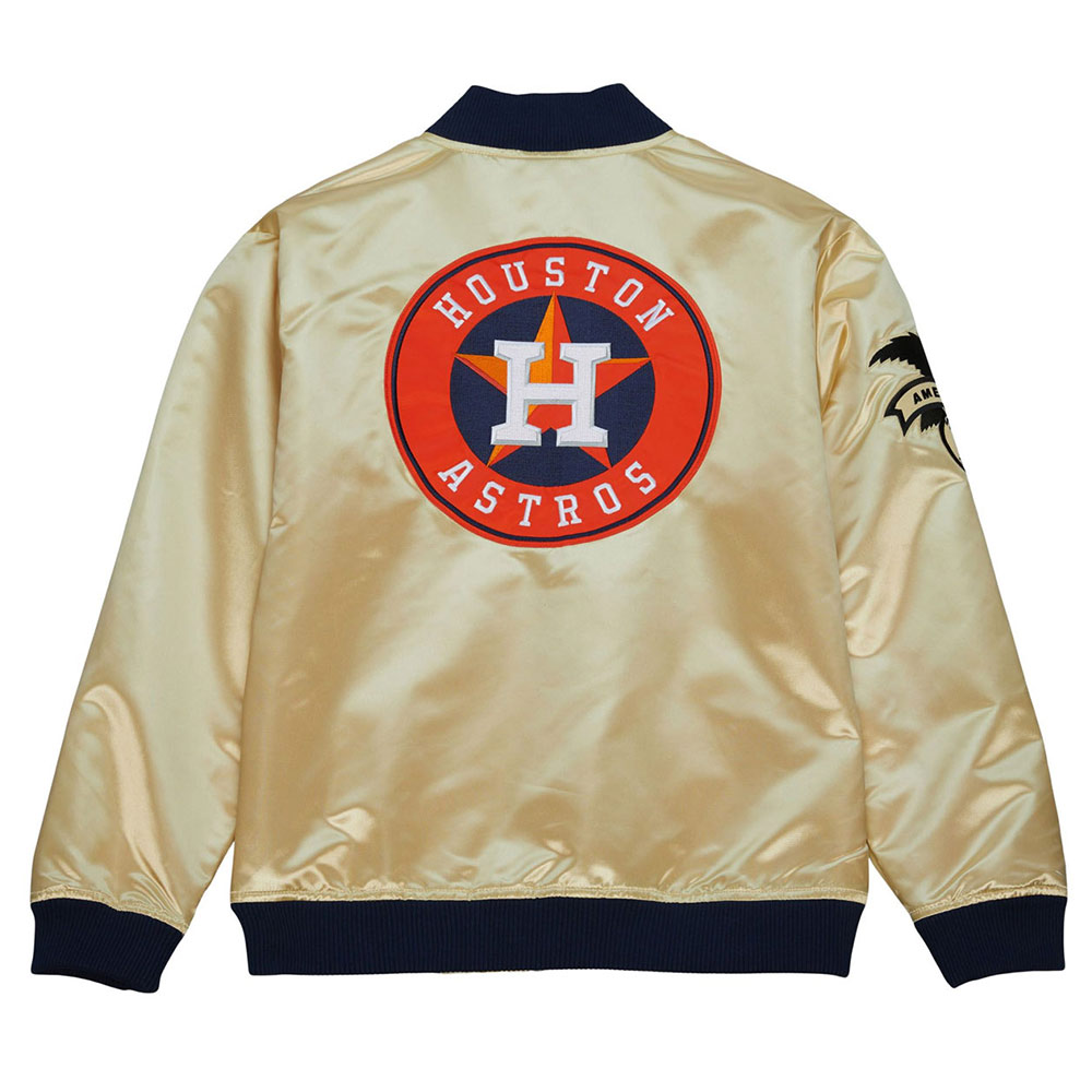 Houston Astros Team OG 2.0 Gold Satin Jacket - Image 2