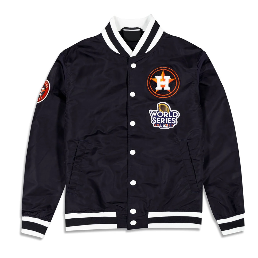 World Series Houston Astros Logo Select Black Jacket