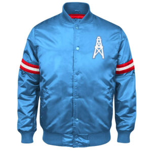 Blue Houston Oilers Retro Jacket