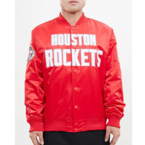 Houston Rockets Big Logo Satin Jacket