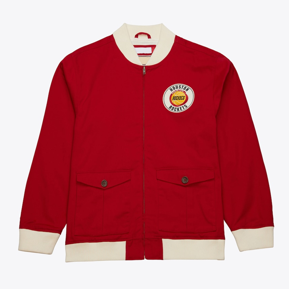 Houston Rockets Red Cotton Twill Jacket