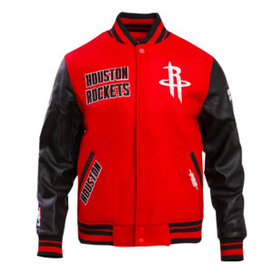 Retro Houston Rockets Classic Rib Varsity Jacket