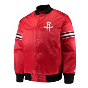 Houston Rockets The Draft Pick Red Satin Jacket