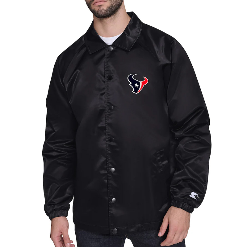 Houston Texans Retro Logo Coaches Jacket - Image 2