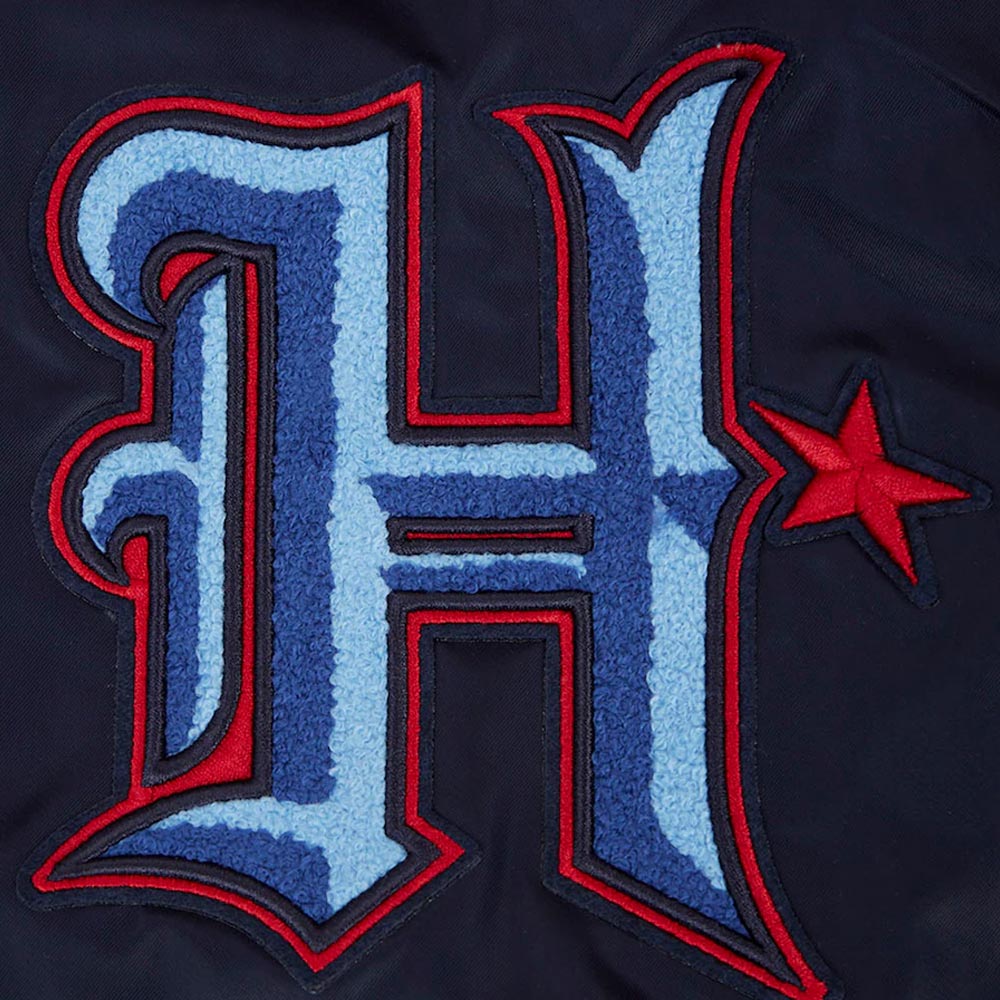 Houston Texans H-Town Navy Satin Jacket - Image 7