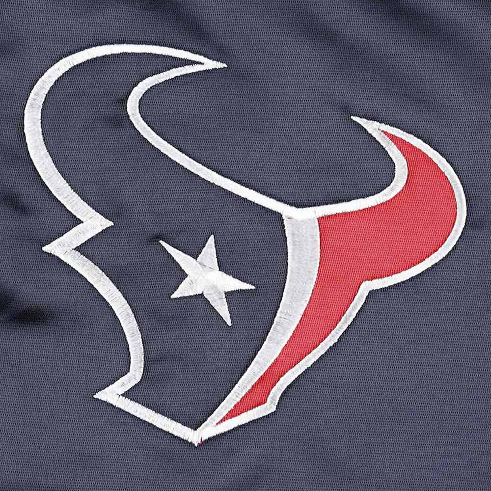 Houston Texans The Pick and Roll Navy Blue Satin Jacket - Image 4