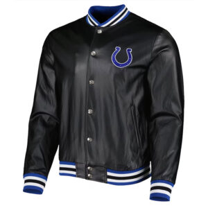 Indianapolis Colts Metallic Black Jacket