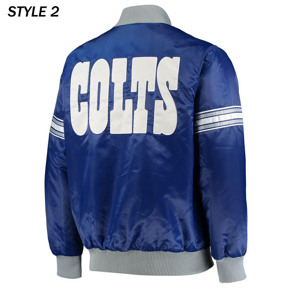 Indianapolis Colts The Tradition II Team Full-Snap Satin Jacket - Image 4