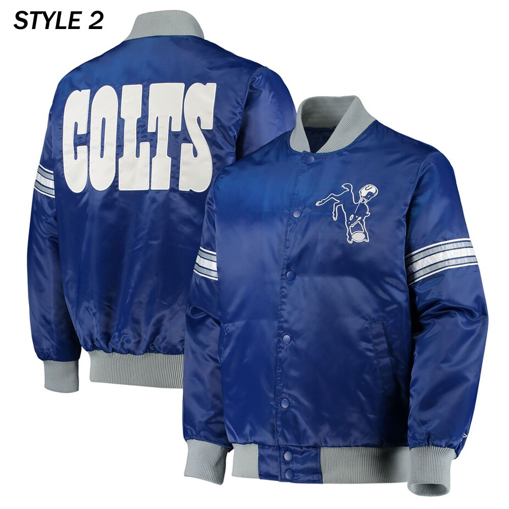 Indianapolis Colts The Tradition II Team Full-Snap Satin Jacket - Image 6