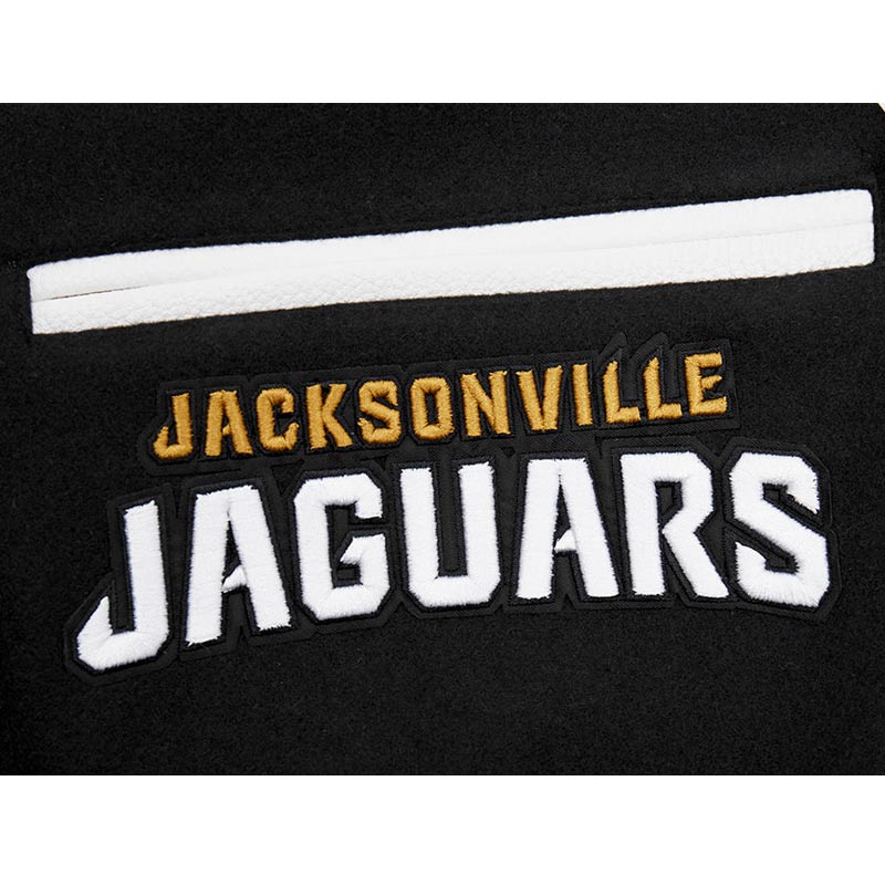 Jacksonville Jaguars Mashup Rib Varsity Wool/Leather Jacket - Image 5