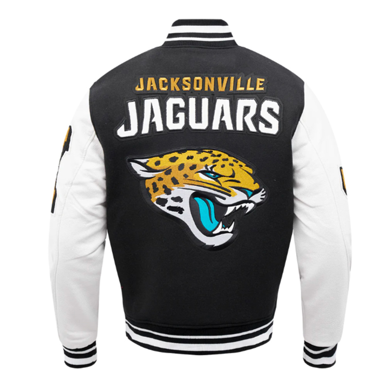 Jacksonville Jaguars Mashup Rib Varsity Wool/Leather Jacket - Image 2