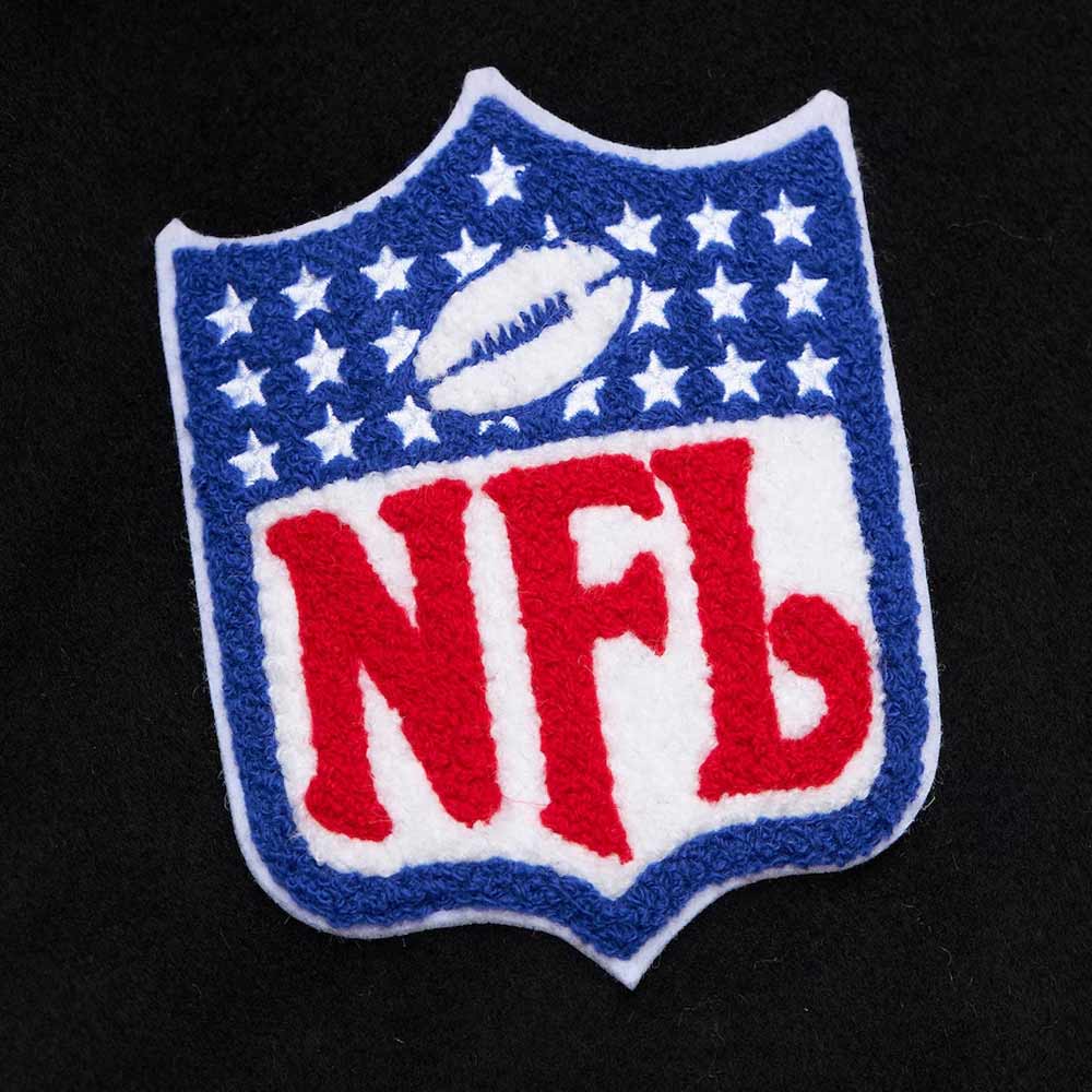 Kansas City Chiefs Blackout Vintage Logo Varsity Jacket - Image 3