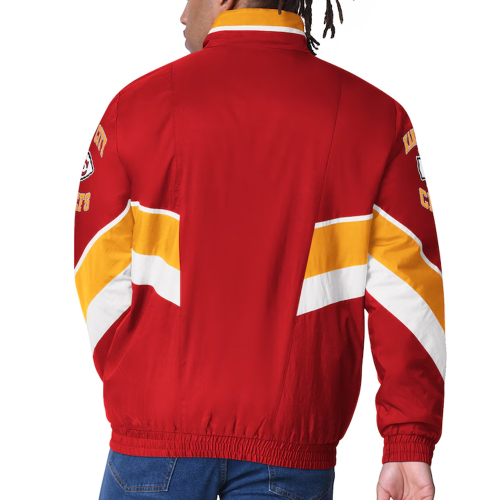 Kansas City Chiefs Captain Red Varsity Satin Jacket - Image 2
