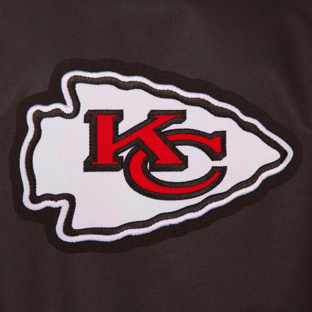 Kansas City Chiefs Poly Black and Red Jacket - Image 3