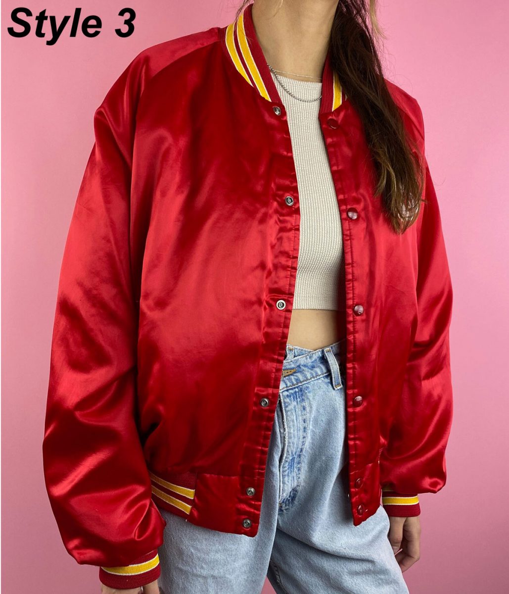 Kansas City Chiefs Satin Bomber Red Jacket - Image 8
