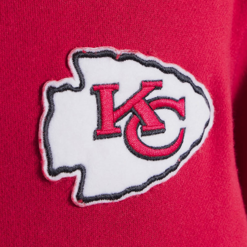 Kansas City Chiefs Red Striped Fleece Jacket - Image 4