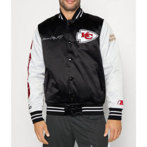 Team Origins Kansas City Chiefs Varsity Satin Jacket