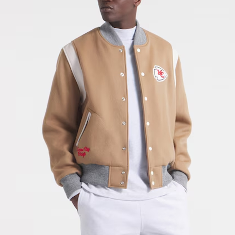 Kansas City Chiefs Teddy Varsity Wool Jacket - Image 3