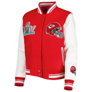 Red/White Kansas City Chiefs Mash Up Varsity Jacket