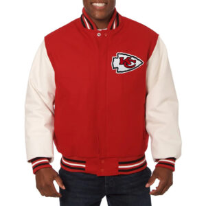Red/Cream Kansas City Chiefs Varsity Jacket