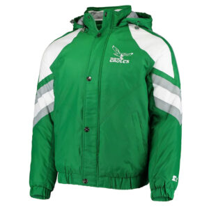 Philadelphia Eagles Kelly Green Throwback Jacket
