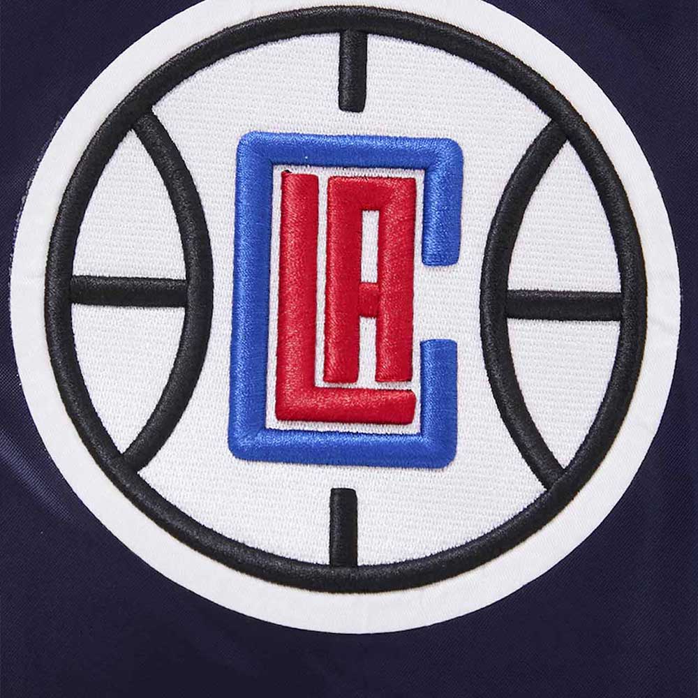 LA Clippers 2023/24 City Edition Navy Satin Jacket - Image 6