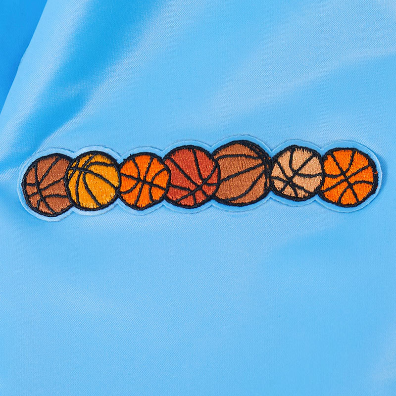 LA Clippers 2024/25 City Edition Chenille Blue Satin Jacket - Image 9