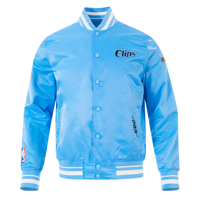 LA Clippers 2024/25 City Edition Chenille Blue Satin Jacket