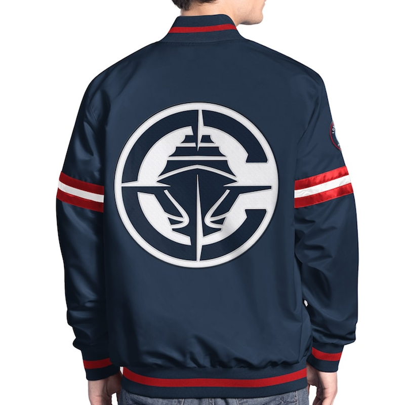 LA Clippers Scout Varsity Satin Jacket - Image 2