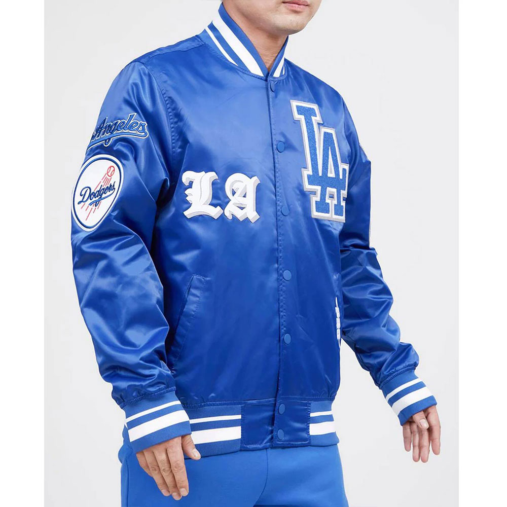 LA Dodgers Old English Blue Jacket - Image 5