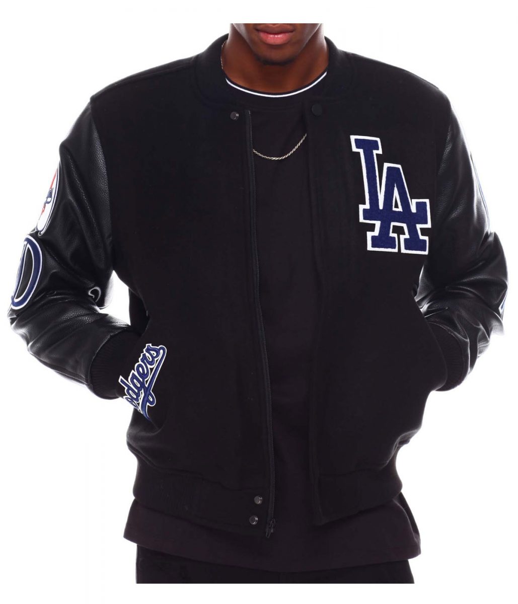 Los Angeles Dodgers Logo Varsity Full-Zip Jacket - Image 3
