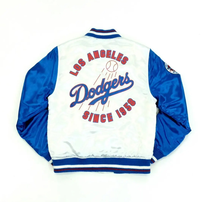 LA Dodgers White and Blue Jacket - Image 2