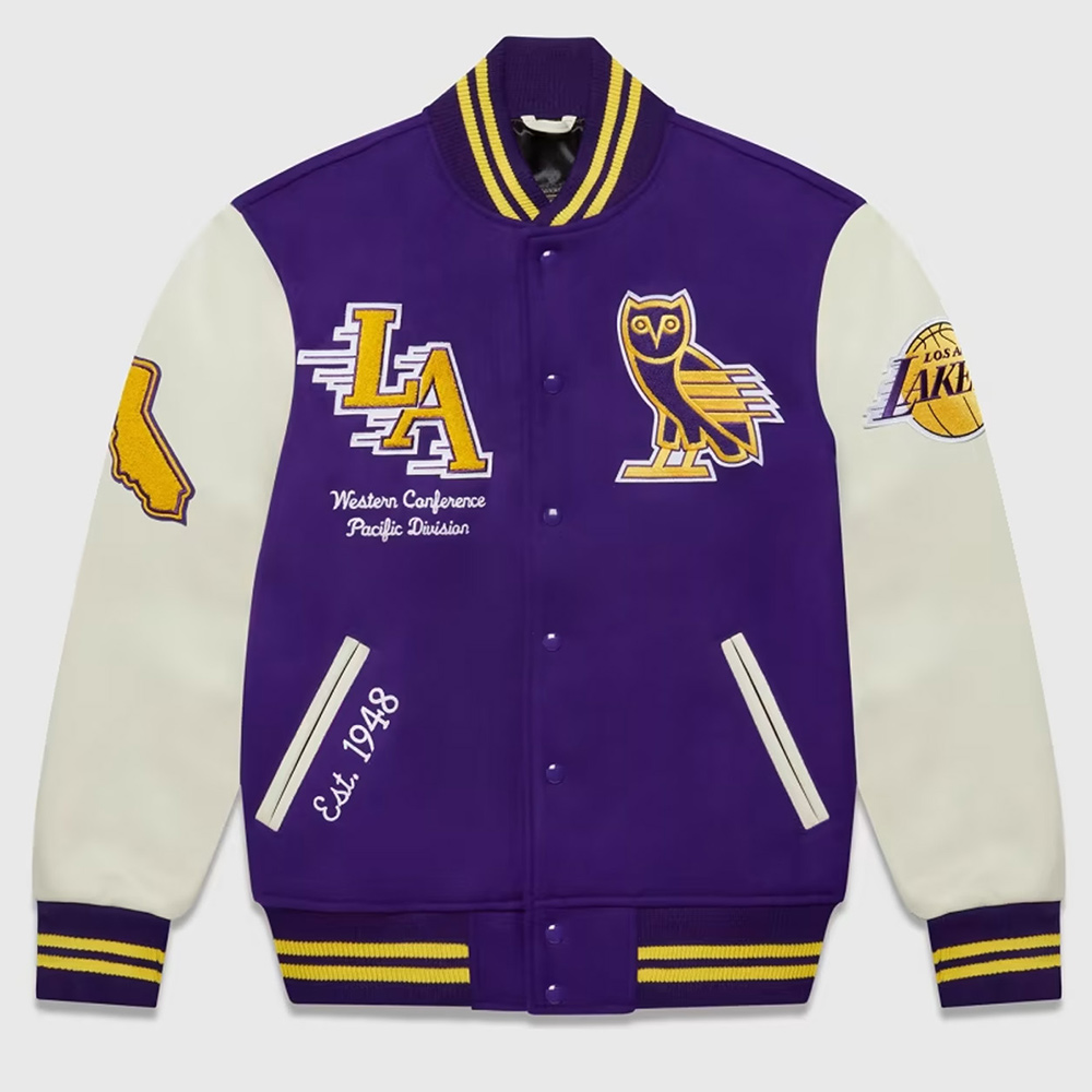 OVO Los Angeles Lakers Varsity Jacket