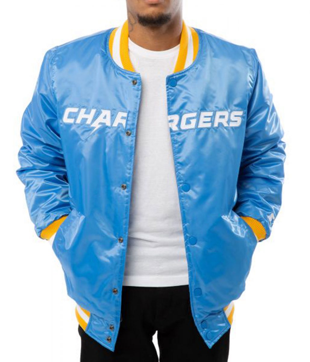 Chargers LA Bomber Blue/White Jacket - Image 7