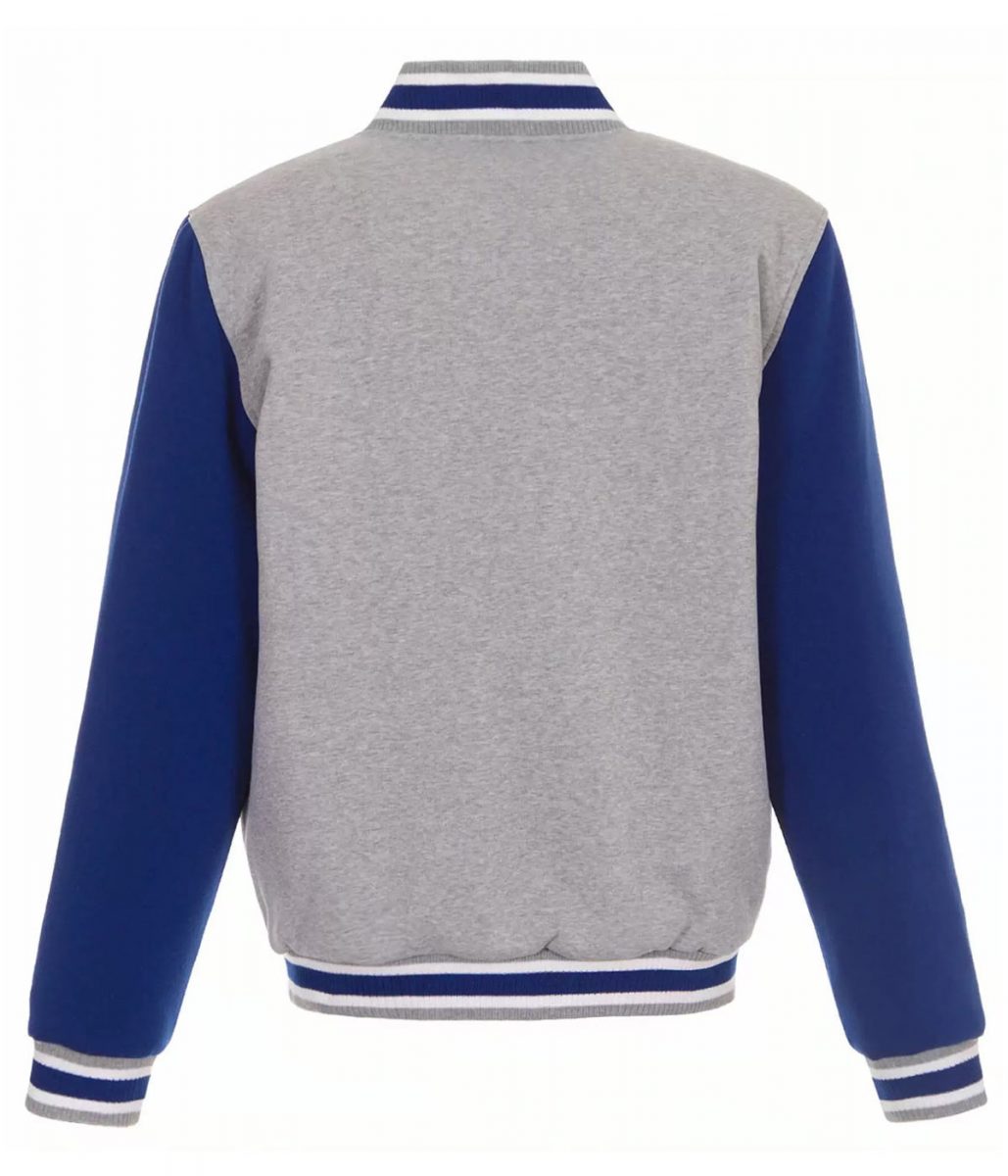 Varsity LA Rams Gray and Royal Blue Wool Jacket - Image 2