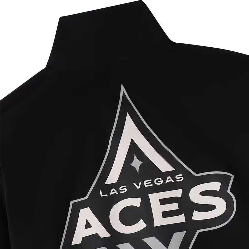 Las Vegas Aces OVO Black/Silver Track Jacket - Image 5