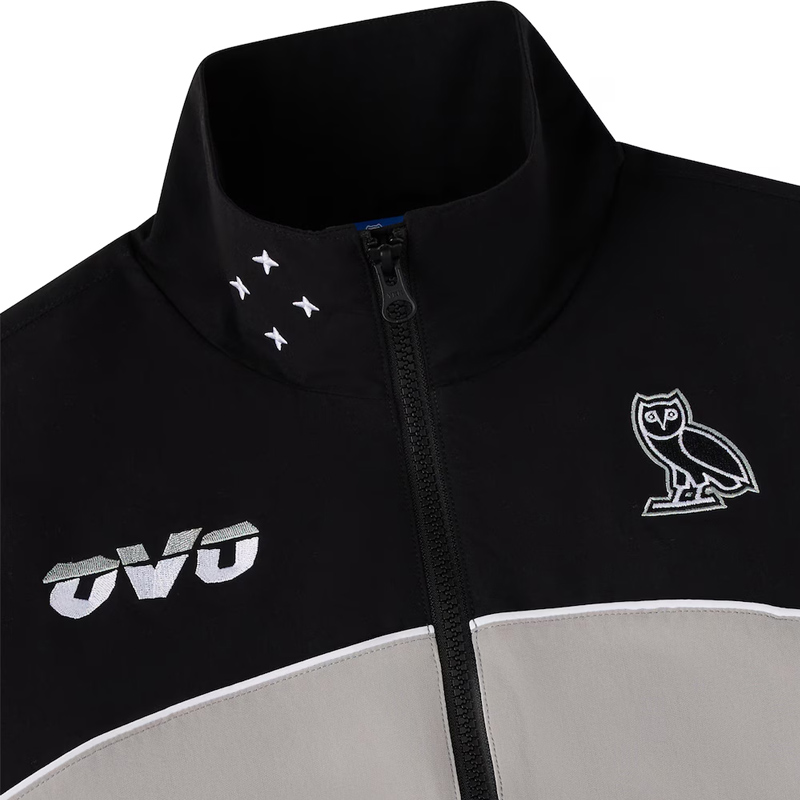 Las Vegas Aces OVO Black/Silver Track Jacket - Image 4