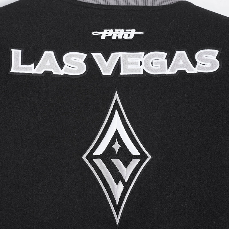 Retro Las Vegas Aces Classics Rib Varsity Jacket - Image 5