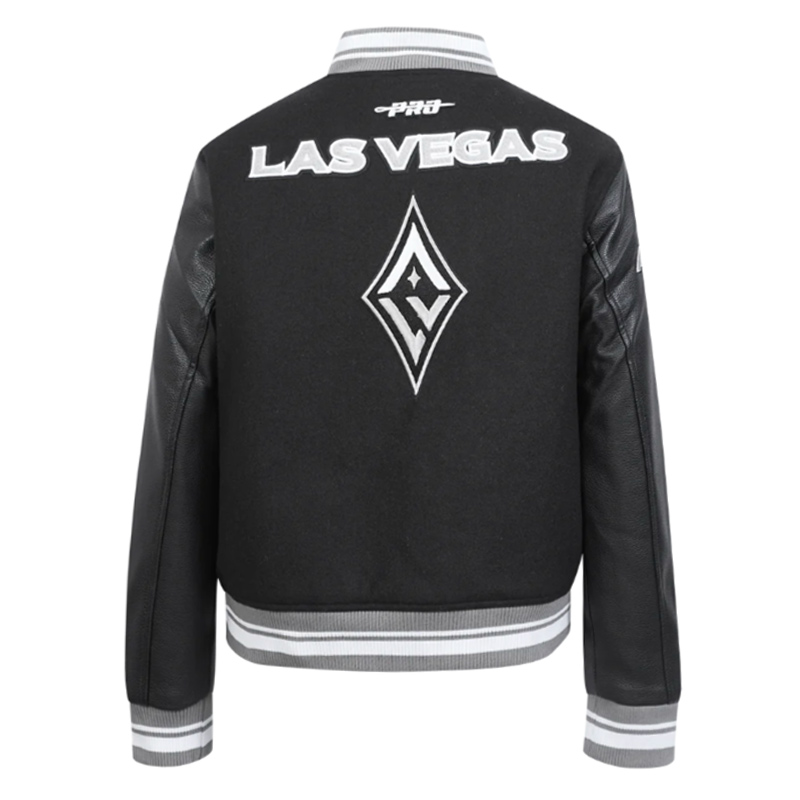 Retro Las Vegas Aces Classics Rib Varsity Jacket - Image 2