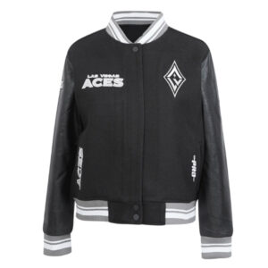 Retro Las Vegas Aces Classics Rib Varsity Jacket