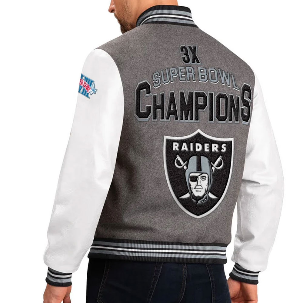 Las Vegas Raiders Challenger Varsity Jacket - Image 2