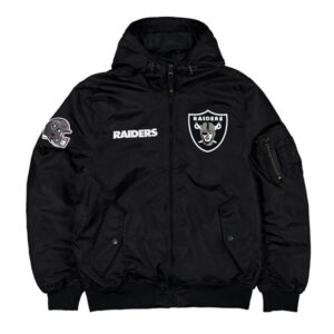 Las Vegas Raiders Historic L-2B Hooded Bomber Jacket